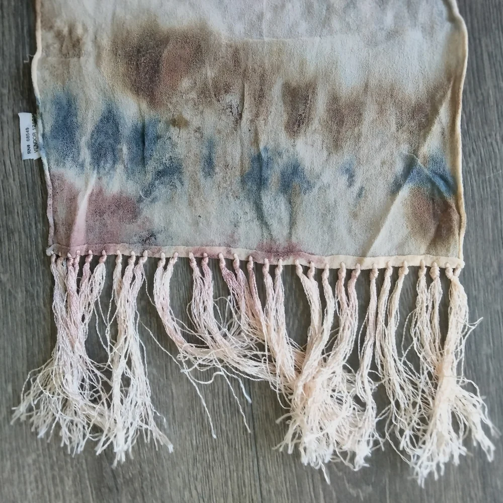 Renata 100% Silk Tie Dye Oblong Scarf 8